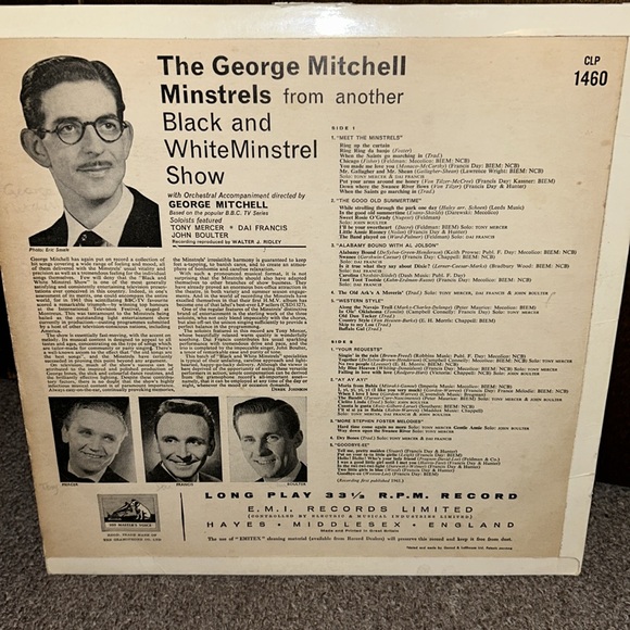George Mitchell Minstrels Another Black & White Minstrel Show Vinyl LP 1961 - Picture 4 of 4